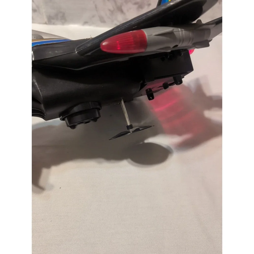 VINTAGE 80'S ROARING JET BATTERY OPERATED TOY PLANE Lights & Sound WORKS 13